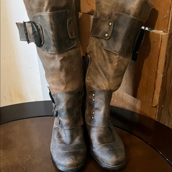 Two Lips Shoes - Two Lips Brown Steampunk Boots